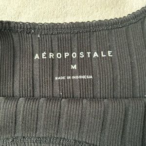 Black cropped tank top